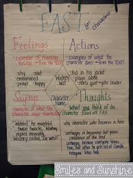 Fast Anchor Chart Smiles And Sunshine Character Traits