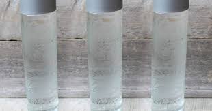 Etched Glass Water Bottle