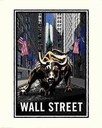 Landmark Ny Wall Street Bull Art Print