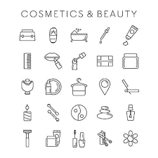 beauty icons png vector psd and