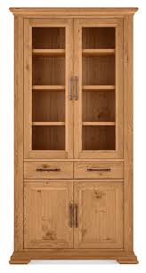 Belgrave Rustic Oak Display Cabinet