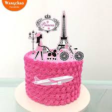 Click on the thumbnails below to view an enlargement. 2021 Romantic Travel Cake Topper Cosmetics Dessert Table 21st Birthday Cake Topper Princess Pink Theme Decoration Party Supplies From Motogoods 18 71 Dhgate Com