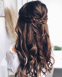 You can always try up curls, down curls, and braid hairstyles. 71 Perfect Half Up Half Down Wedding Hairstyles Wedding Forward