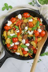 italian sausage gnocchi with spinach