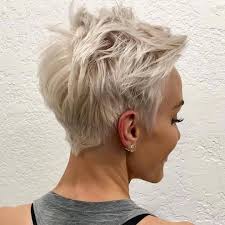 The edge will be a neat cut and possibly lightly clipped, but not shaved. Pixie Haircut Layered Pixie Pixie Haircut Short Hairstyles 2020 Female Over 50 Novocom Top