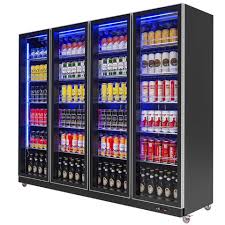 Four Glass Doors Display Fridge