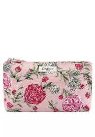 winding rose zip makeup bag