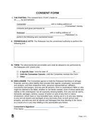 free consent forms 22 sle pdf