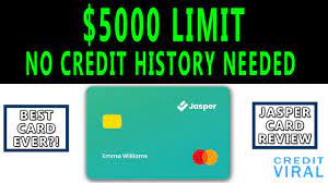 Unfortunately, the new card only gives you a $4,000 credit limit. Get 5000 Credit Card With No Credit History Jasper Credit Car Review Youtube