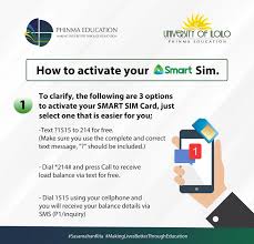 There's another convenient way to pasaload in smart and tnt using your sim. How To Activate Your Smart Phinma University Of Iloilo Facebook
