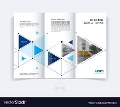 Design For Folding Brochure Or Flyer Royalty Free Vector