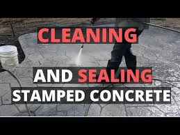 Clean And Seal A Stamped Concrete Patio