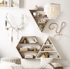 Stacked Geometric Shelf Designs