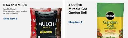 Get $10 off your next purchase. Lowes Bags Of Mulch 5 For 10 Or Miracle Gro Garden Soil 4 For 10 Freebies2deals