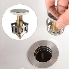 drain filter pop up bathroom sink plug
