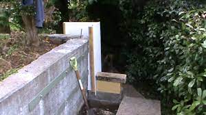 Old Concrete Garden Retaining Walls