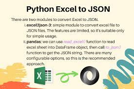 python excel to json conversion