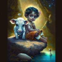 baby krishna stock photos images and