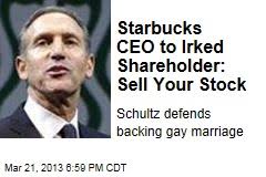 Image result for howard schultz and same sex marriage