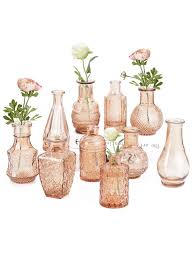 Clear Glass Vase Set Small Glass Vases