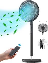 smart cooling silent floor fan with dc