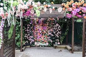 Flower Wall In Beer Garden Picture Of