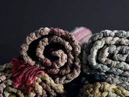 cotton polyester handmade crochet rug
