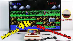 Máy Chơi Game 4 Nút HDMI 4K Family computer - 500 Game Huyền Thoại Contra,  Mario, Tank, Xe Zeep... - YouTube
