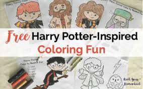 On this page is a list of the very best websites which feature free, printable harry potter colouring pages and books. Free Harry Potter Inspired Coloring Pages For Creative Fun Rock Your Homeschool