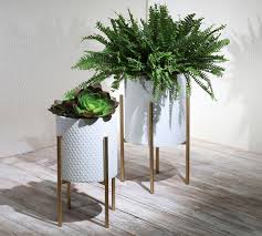 bella patterned raised planters with