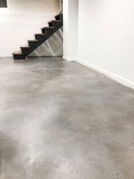 polished concrete floor on a budget