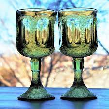 Vintage Glass Goblets Fostoria Glass