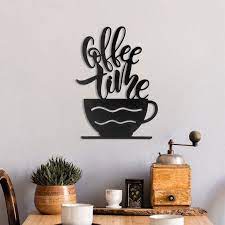 Letter Cutout Sign With Coffee Cup