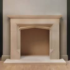 Hand Carved Stone Fire Surround