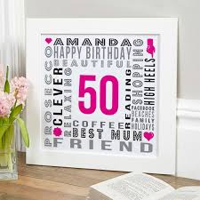 personalized 50th birthday gift