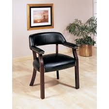 Chair weight capacity (lbs.) recommended max daily usage. Coaster Upholstered Office Guest Chair With Nailhead Trim In Black 511k
