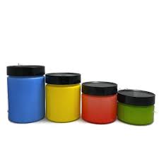 Kitchen Canister Jar Set Bright Colors