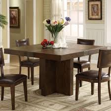 The table is 30 high and features a frosted glass insert and metal this set includes a square dining table and six chairs. Square Dining Room Table Seats 8 Ideas On Foter