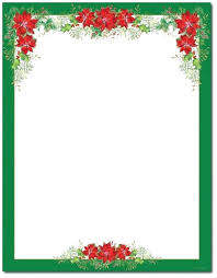 Christmas Stationery Border Free Templates Template