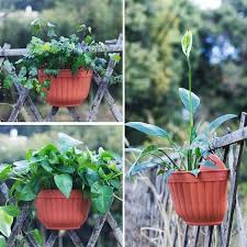 4 Vertical Wall Hanging Flower Pots For