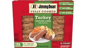Shape turkey mixture into patties. Fully Cooked Turkey Sausage Links Jimmy Dean Brand