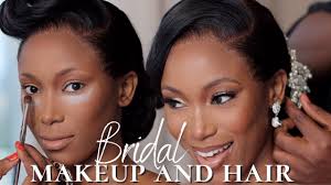 simple bridal wedding makeup hair