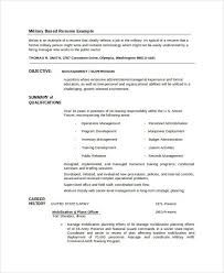 Free Military To Civilian Resume Examples Military To