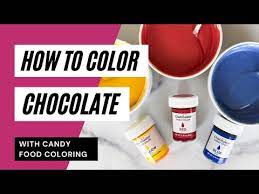 how to color chocolate using candy food