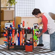 Now on to managing the tractors cluttering his room! Nerf Elite Blaster Rack Storage For Up To Six Nerf Blasters Including Shelving And Drawers For Nerf Accessories Orange And Black Amazon Exclusive Outdoor Play Amazon Canada