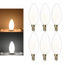 E14 5w Led Candelabra Light Bulb Candle Lamp Chandelier Light Warm Cold White Home Lights Ac 220v 6 Pcs C35 Led Bulbs Tubes Aliexpress