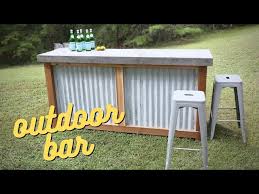 How To Build An Outdoor Bar