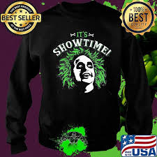 He's been summoned—to the stage, that is. It S Showtime Beetlejuice Silhouette Shirt Hoodie Sweater Long Sleeve And Tank Top