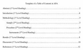 Apa tables and figures 1 purdue writing lab. How To Write A Table Of Contents For Different Formats With Examples