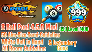 In this game you will play online against real players from all over the world. 8 Ball Pool 4 5 0 Legendary Cues Mod Apk 999 Level 50 Semi Guideline All Room White Ball Hack Youtube